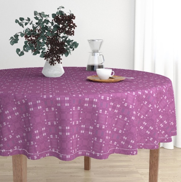 Berry Round Tablecloth Gingezel at Roostery