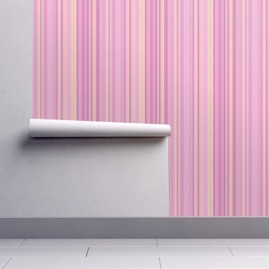 Pink and Yellow Striped Wallpaper Gingezel at Roostery.jpeg